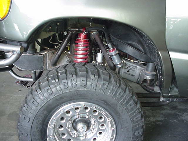 Nice Coilovers. Look at all of that Frame work. Look at those tubular shock mounts