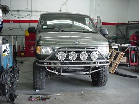 2001 Ford E150 - Nice Bumper and lights. ORU was jealous of it.