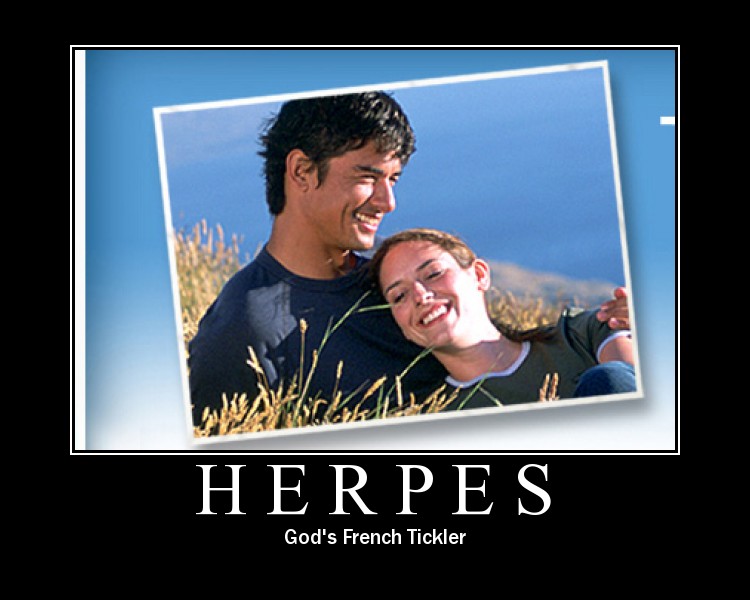 Demotivational poster of a smiling couple outdoors