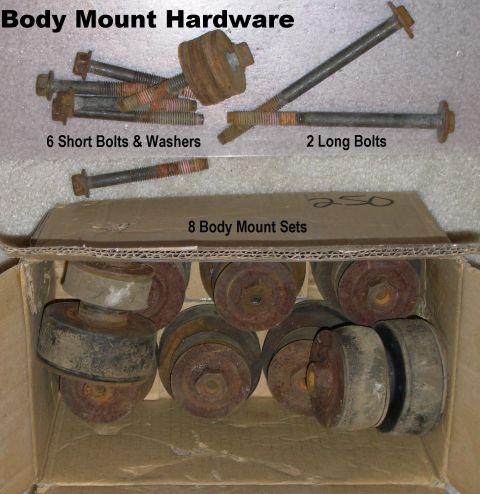 1983 Ford Bronco - SOLD Body Mount Hardware from '96 Bronco 7/16"-14tpi Does not include core support parts, which are even harder to find & remove intac…