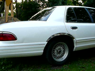 1997 Mercury Grand Marquis - 2004 Mustang GT Stock Exhaust Manifolds with a 2.5" BBK O/R X-Pipe. Open X-pipe with no tailpipes.