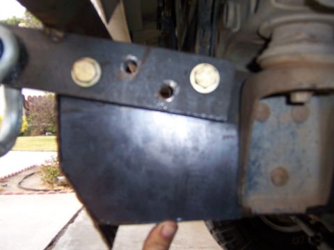 1991 Ford Bronco - Close-up view of a custom fabricated front bumper component, showing metalwork and mounting hardware.