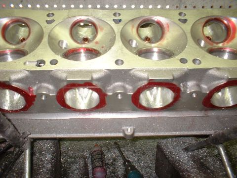 1965 Shelby Cobra - Set # 124 of Bill Coon's heads getting opened up just a little. Will get 2.250" int and 1.900 " exh valves.