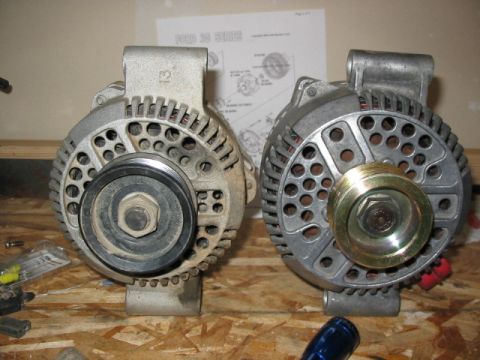 1995 Ford Bronco - Difference between a stock '95 model year, 95A small case 3G, and the 200A large case on the right. Notice though that these two units are…