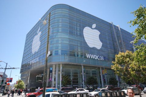 1996 Ford Bronco - The Moscone West convention center in San Francisco is seen with Apple's WWDC08 branding.
