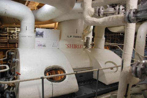 1996 Ford Bronco - The "Shirley" low-pressure turbine is part of a larger industrial system, with prominent piping and gauges visible.