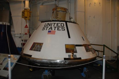 1996 Ford Bronco - The Apollo Command Module, a spacecraft used in the Apollo program, is displayed indoors.