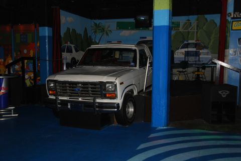 1996 Ford Bronco - This 1987 Ford Bronco is displayed indoors, possibly as part of an exhibit.