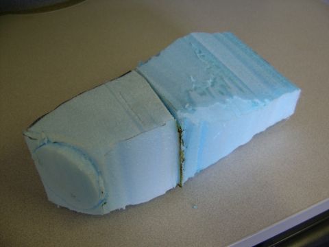 1986 Ford Bronco - This is a piece of cut foam padding, likely a replacement part or custom modification.