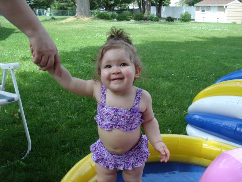 2000 Ford Crown Victoria - My first time in a pool and in my first swim suit - a bikini!