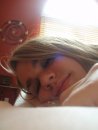 1987 Ford Bronco - Close-up of a woman resting with her eyes closed.