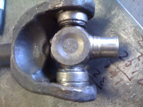 1966 Ford Bronco - Universal joint part shown in detail, with some handwritten numbers visible.