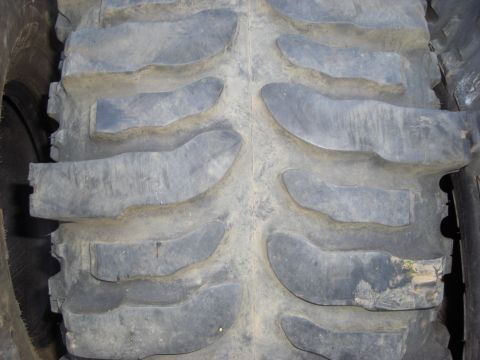 1993 Ford Bronco - The aggressive tread pattern on this tire is designed for off-road use.