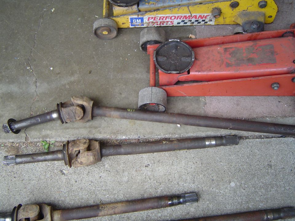 Axle shaft set from '78 D44 HD $75