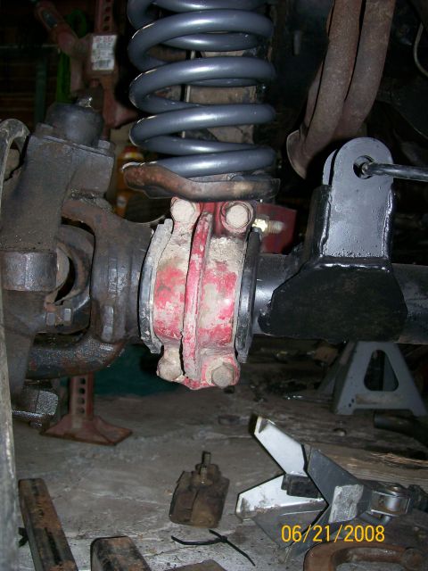 1984 Ford Bronco - new trac bar bracket and deaver springs
