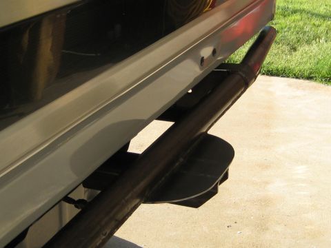 1996 Ford Bronco - Custom rear bumper with an extended exhaust pipe is visible on this vehicle.