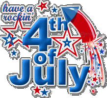 1991 Ford Crown Victoria - Graphic celebrating the 4th of July with patriotic stars and a rocket.