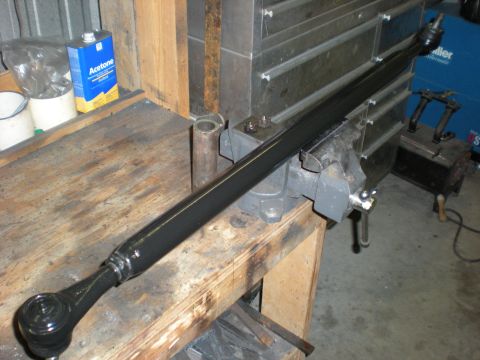 1993 Ford F-350 - New draglink: Chevy TRE's, QA1 rod ends, 1.75 x 0.250 wall DOM