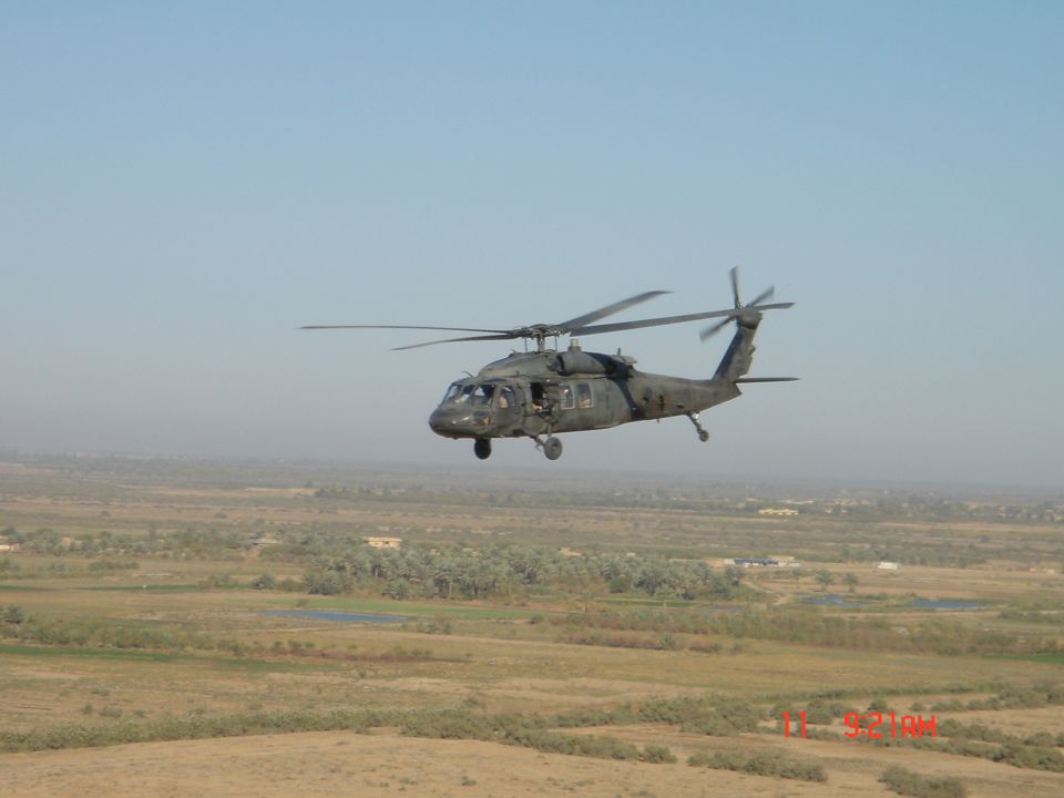 150 feet over Baghdad.