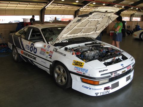 1990 Ford Probe - Right side of Race Car Garage #12 @ California Speedway