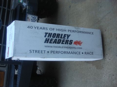 1983 Ford Bronco - well the manifold crack is getting worse. I decided to get a good set of headers for Homer. these are Doug Thorley Class A motorhome header…
