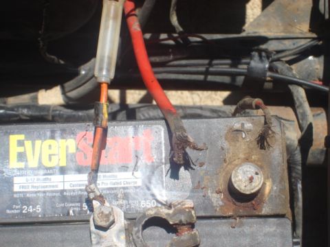 1983 Ford Bronco - The connector almost rotted off. i found a power line to the lights and a red with white stripe wire. time to remove all the other battery…
