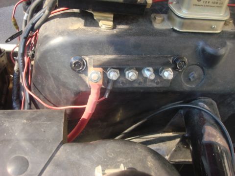 1983 Ford Bronco - Here is the new wire connected to power tap. this is alittle over kill but i did not want to have a short.