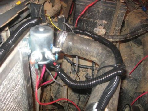 1988 Ford Bronco - i decided to throw the ground wire from the CDR with the power wire. taped up and covered-going to the battery.