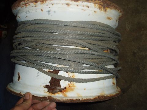 1980 Ford Bronco - How I stored the cable.