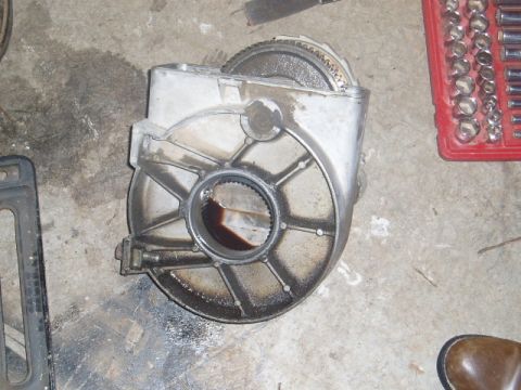 1980 Ford Bronco - You can see here where the Drum seal had been leaking. The seal was fine but the bushing had been set to far into the case not leting it se…