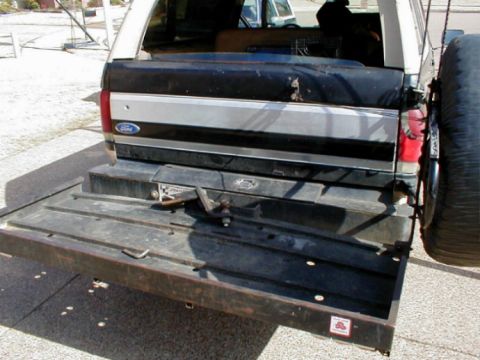 1983 Ford Bronco - First, I added the '80-86 style tailgate trim panel, but I liked this style better and finally found this one. A few months later, I swappe…