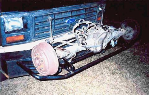 1983 Ford Bronco - Both ends can carry extra stuff. There was also a D44IFS TTB & some other stuff on the hitch hauler (which is why this 8.8" couldn't g…