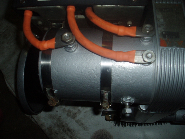 in this pic you can see the bolt I welded to the motor case for a good ground.
