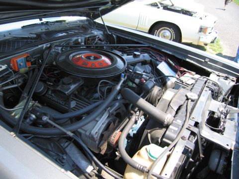 2001 Ford Crown Victoria - Engine bay of a 2001 Ford Crown Victoria, showing the air intake and other engine parts.