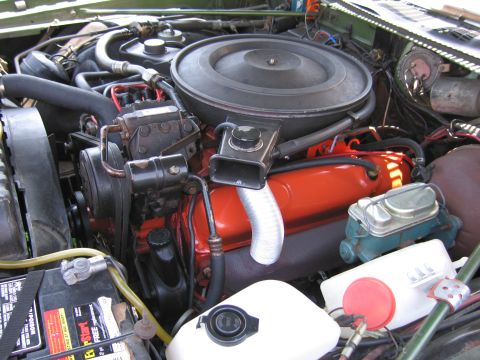2001 Ford Crown Victoria - Photograph of a vintage V8 engine in its bay, not a technical document.
