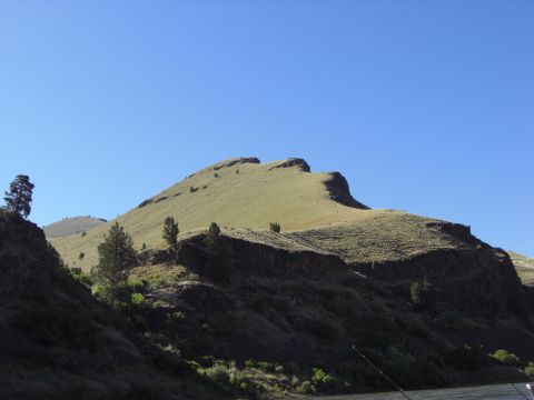 1993 Ford Bronco - A wide view of a grassy hillside under a clear blue sky, with a watermark at the bottom right.