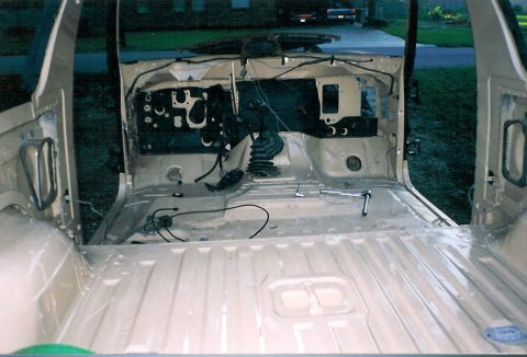 1983 Ford Bronco - The first things to go in were the wiring harness that runs between the doors, the antenna cable, and the firewall pad. [url=http://www.sup…