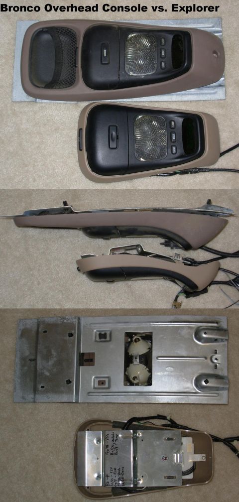 1983 Ford Bronco - Bronco vs. Explorer Overhead Console Comparison If you're looking for a Bronco overhead console, e-mail me thru my profile here or on almos…