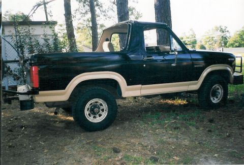 1983 Ford Bronco - I really like the Eddie Bauer look, and I chose plain gloss black & a Rustoleum tan so touch-ups would be cheap & easy. It only took about…