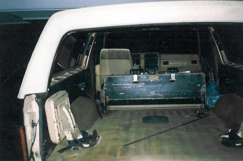 1983 Ford Bronco - Done. If it wasn't for the shiny paint in the t/g jamb, it would look just like before the roll.