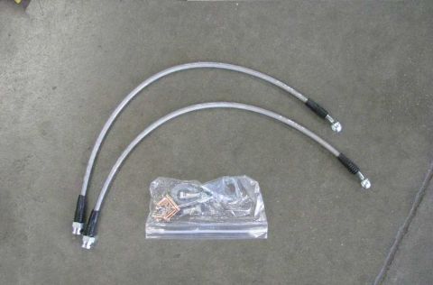 2003 Mercury Marauder - Installed TCE's stainless steel brake lines on the rear to compliment the Wilwood kit's stainless steel lines on the front. Here's the kit.
