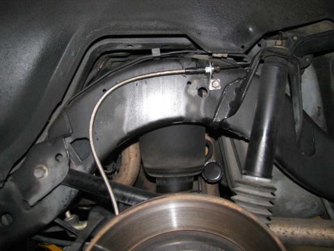 2003 Mercury Marauder - Stainless steel brake lines installed on the driver's side.