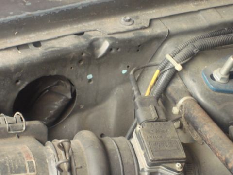 1983 Ford Bronco - i needed to install a constant duty relay (it handles the high start amps better than the smaller ones) this spot is perfect. i marked it a…