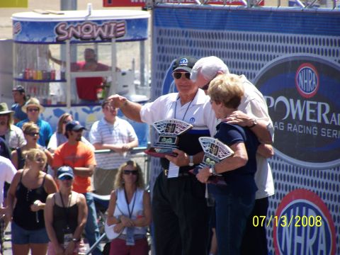 1972 Ford Ranchero - People celebrate with trophies at an event. The date 07/13/2008 is visible.
