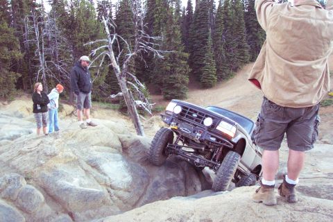 1996 Ford Bronco - Greg attempting V-Notch at Funny Rocks Just can not seem to find the right line. (7/12/2008)