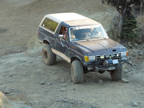 1991 Ford Bronco - This is me getting set for the V-Notch at Funny Rocks
