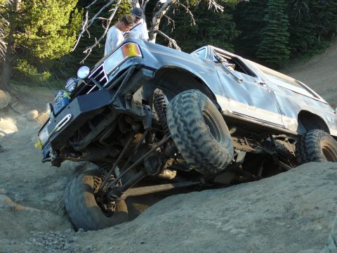 1991 Ford Bronco - This is an example of how not to exit the notch