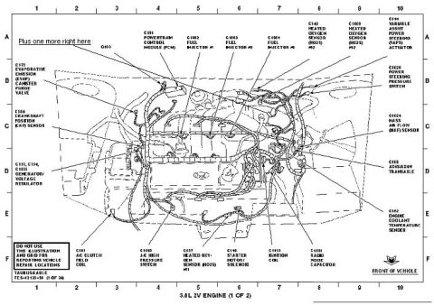 1998 Ford Taurus - Sensor locations on vulcan