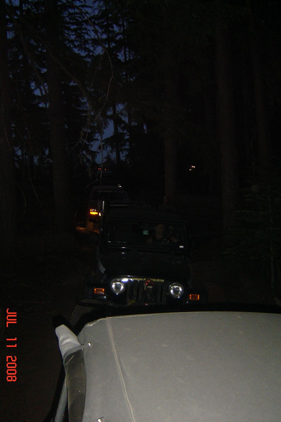 Stoppin as some rigs were getting warm towards the back