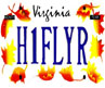 1998 Ford Taurus - Virginia license plate with custom text H1FLYR and decorative autumn leaves.